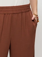 Wide Leg Pull-On Pants