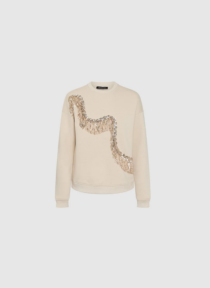 Sequin Detail Sweatshirt