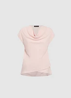 Crepe Cowl Neck Blouse