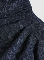 Off-The-Shoulder Jacquard Dress