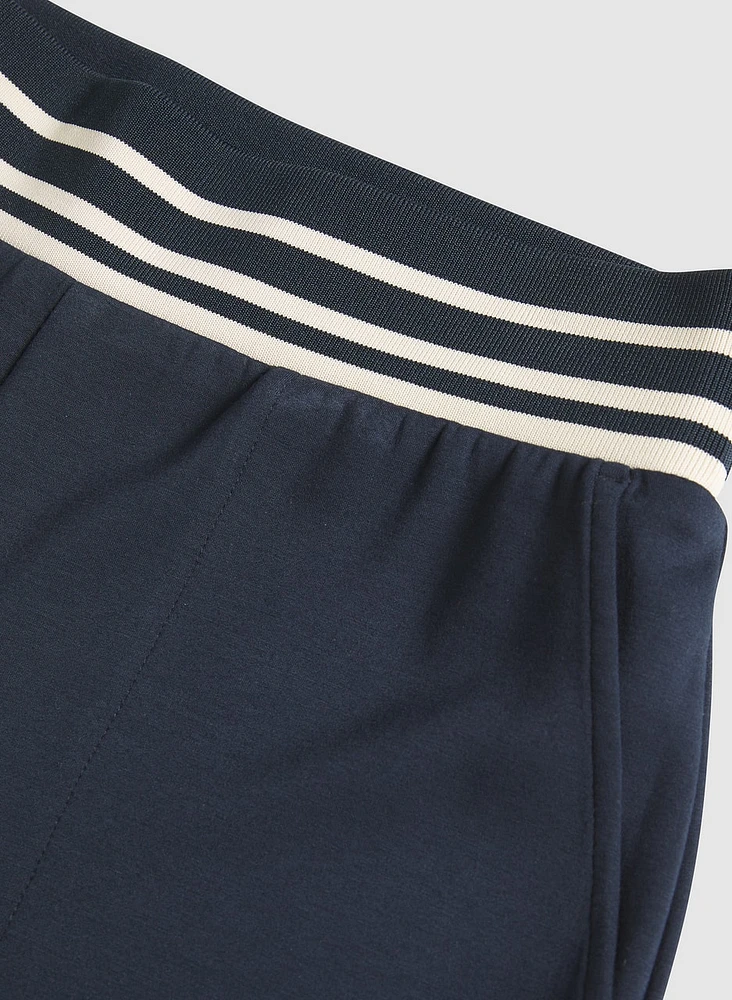 Striped Trim Knit Pants
