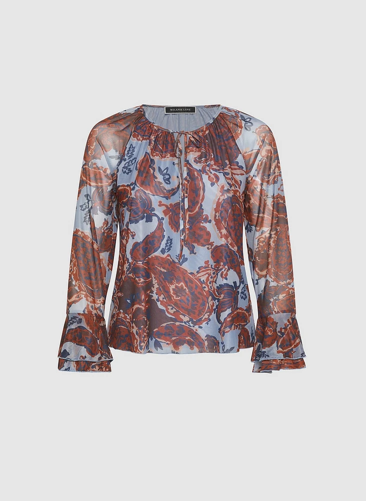 Paisley Bell Cuff Top