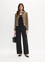 Cropped Utility Jacket & Wide-Leg Cargo Pants