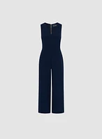 Crepe V-Neck Jumpsuit