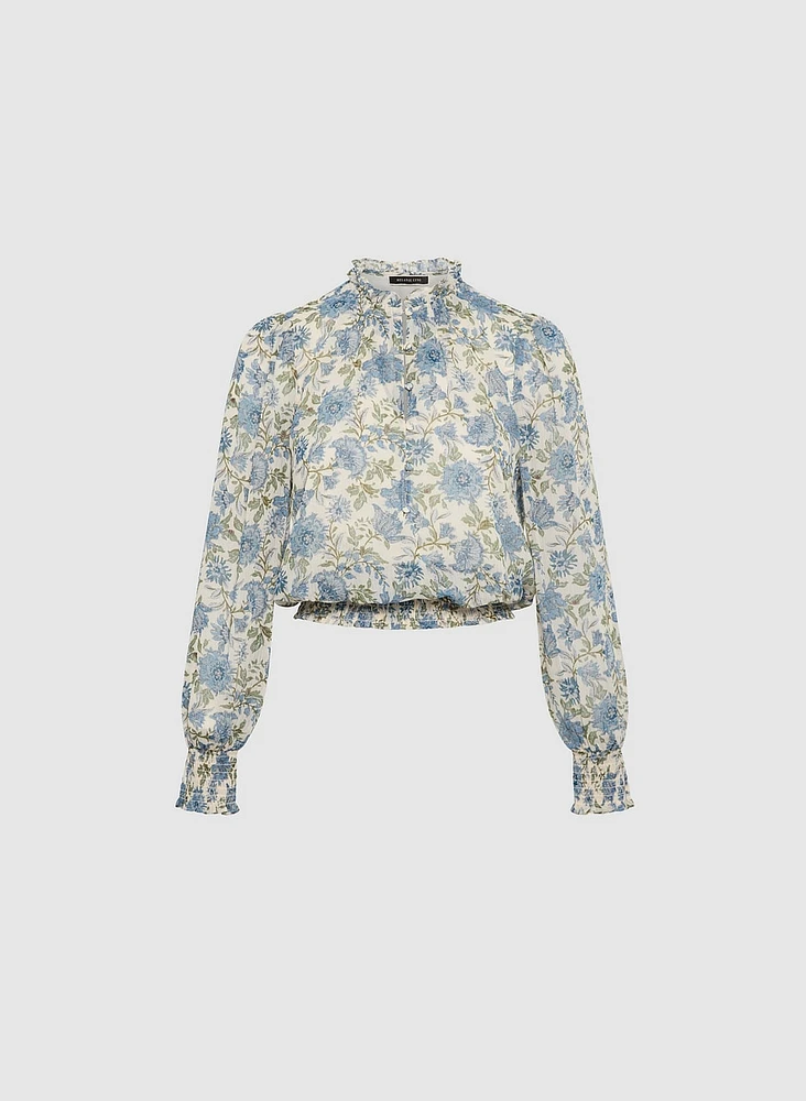 Blouse à motif floral