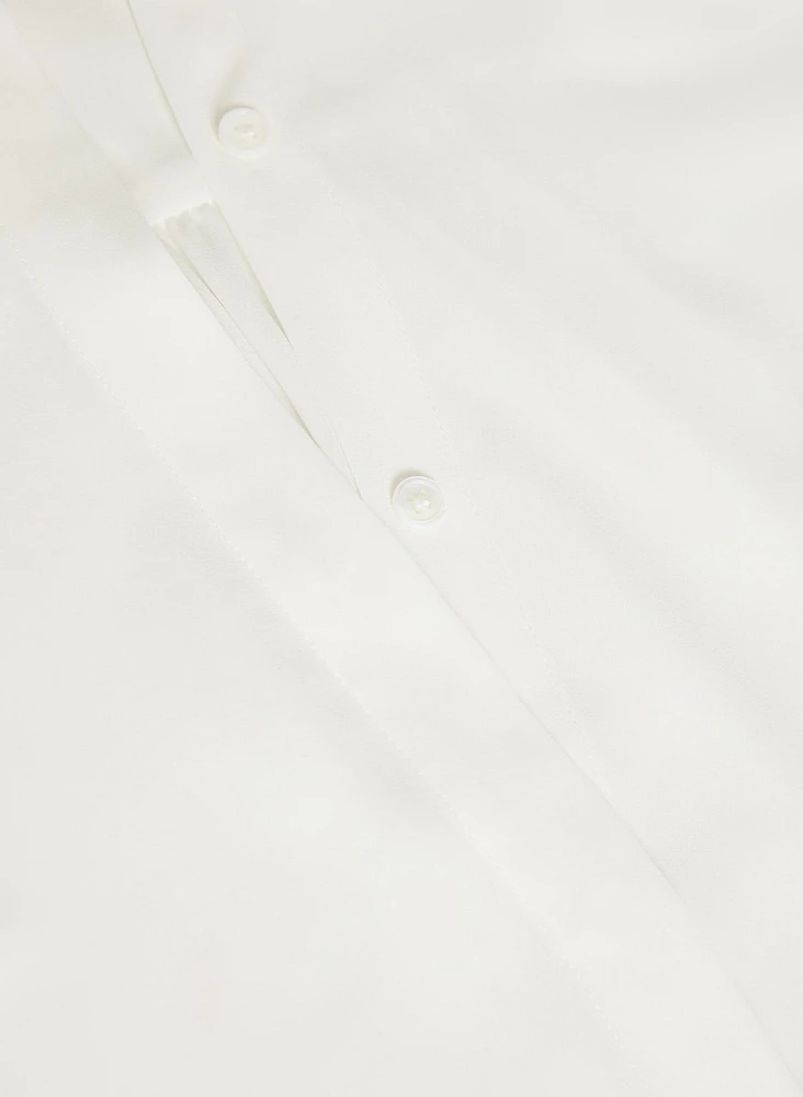 Blouse à col montant