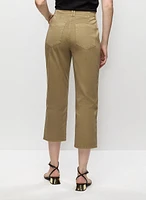 Capri à jambe étroite avec poches obliques