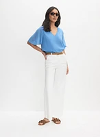 V-Neck Chiffon Blouse