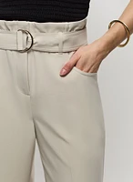 High-Rise Belted Pants