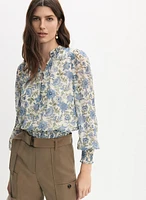 Blouse à motif floral