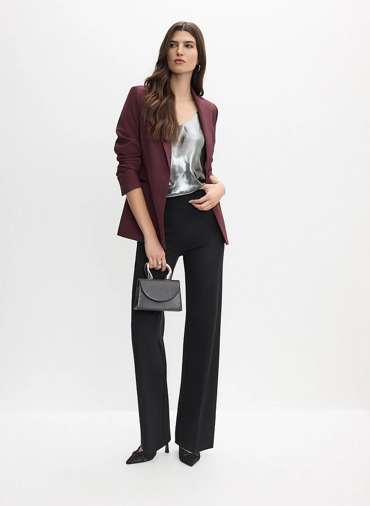 Tuxedo Jacket & Flare-Leg Pants