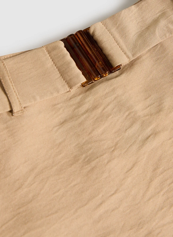 Stretch Linen Skort