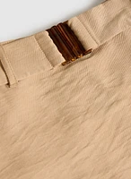 Stretch Linen Skort