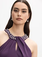 Beaded Halter Dress