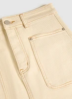 Jupe crayon en coton