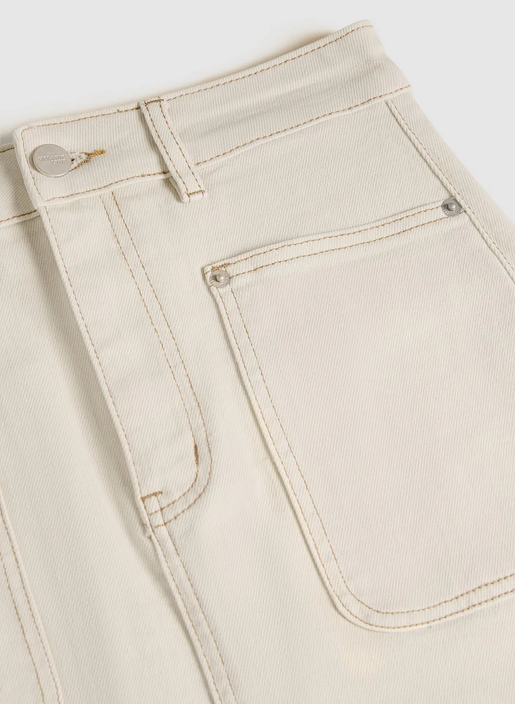Cotton Pencil Skirt