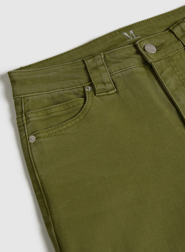 Cropped Straight-Leg Jeans