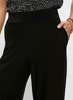 Wide Leg Pull-On Pants