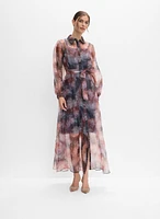 Printed Organza Dress