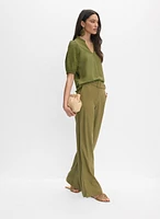 Eyelet Sleeve Top