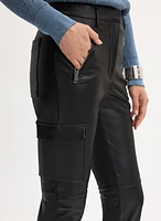 Pantalon cargo à jambe étroite