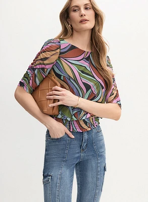 Abstract Print Top