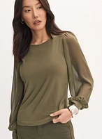 Balloon Sleeve Top