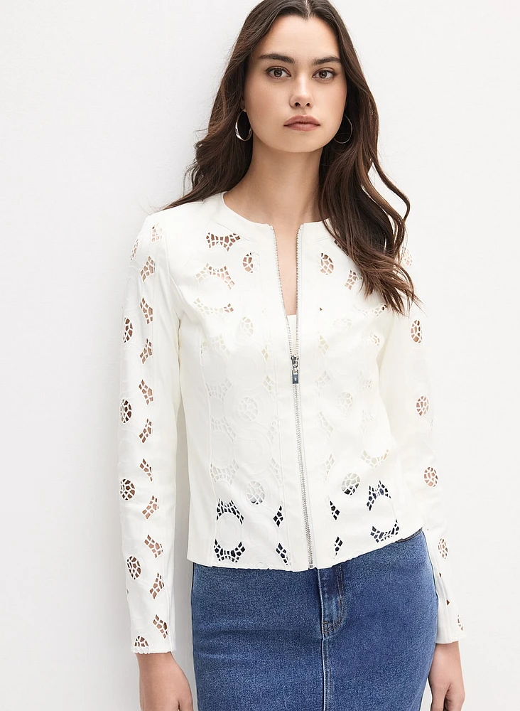 Joseph Ribkoff - Lace Panel Jacket