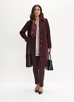 Wool-Blend Coat & Slim Leg Pants