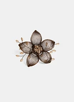 Mesh Flower Pin