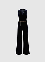 Long Velvet Jumpsuit