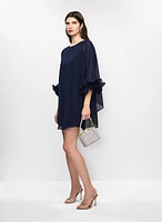 Chiffon Sleeve Cocktail Dress