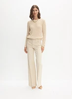 Pull en tricot texturé