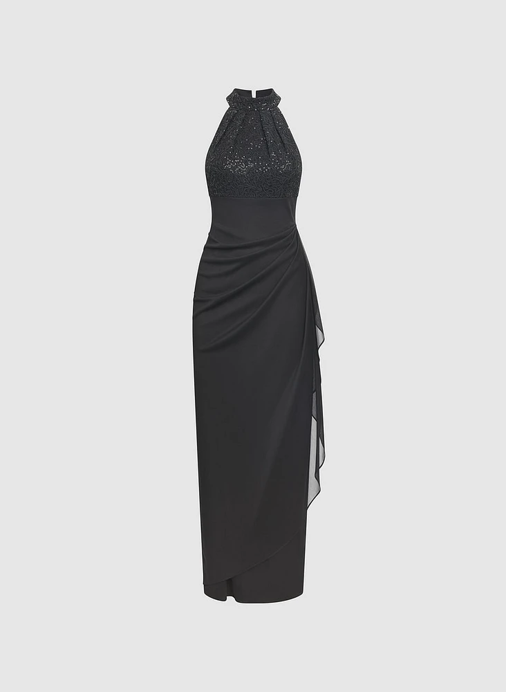 Sequin Bodice Dress