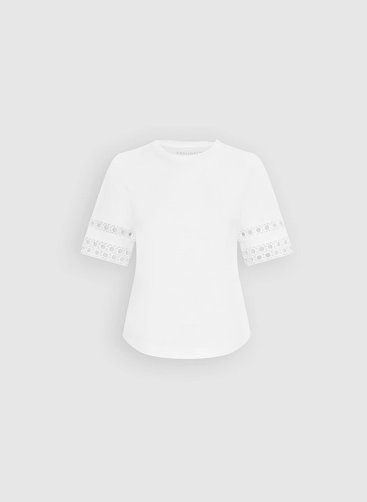 T-shirt à manches en crochet