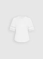 T-shirt à manches en crochet