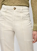 Capri à jambe étroite avec poches obliques