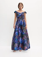 Floral Print Gown