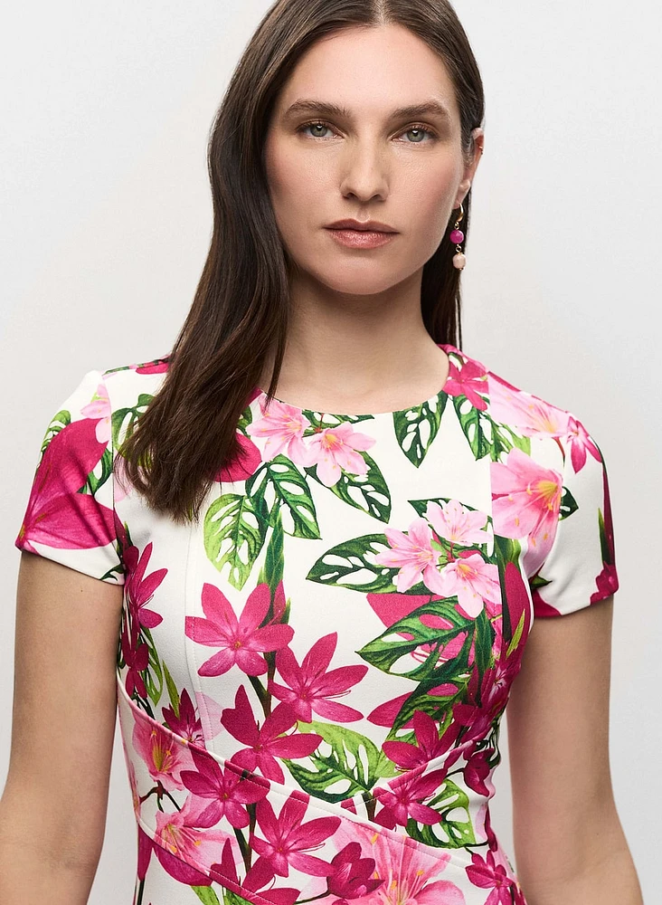Joseph Ribkoff - Floral Short Sleeve Dress