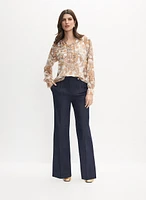 Pantalon Soho en denim à jambe large