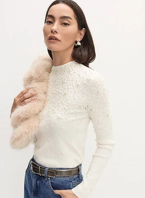 Pearl Embellished Sweater