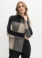 Joseph Ribkoff - Mock Neck Colour Block Sweater