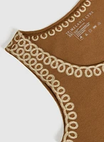 Débardeur à broderies