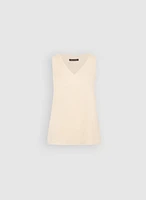 Blouse en crêpe à encolure V