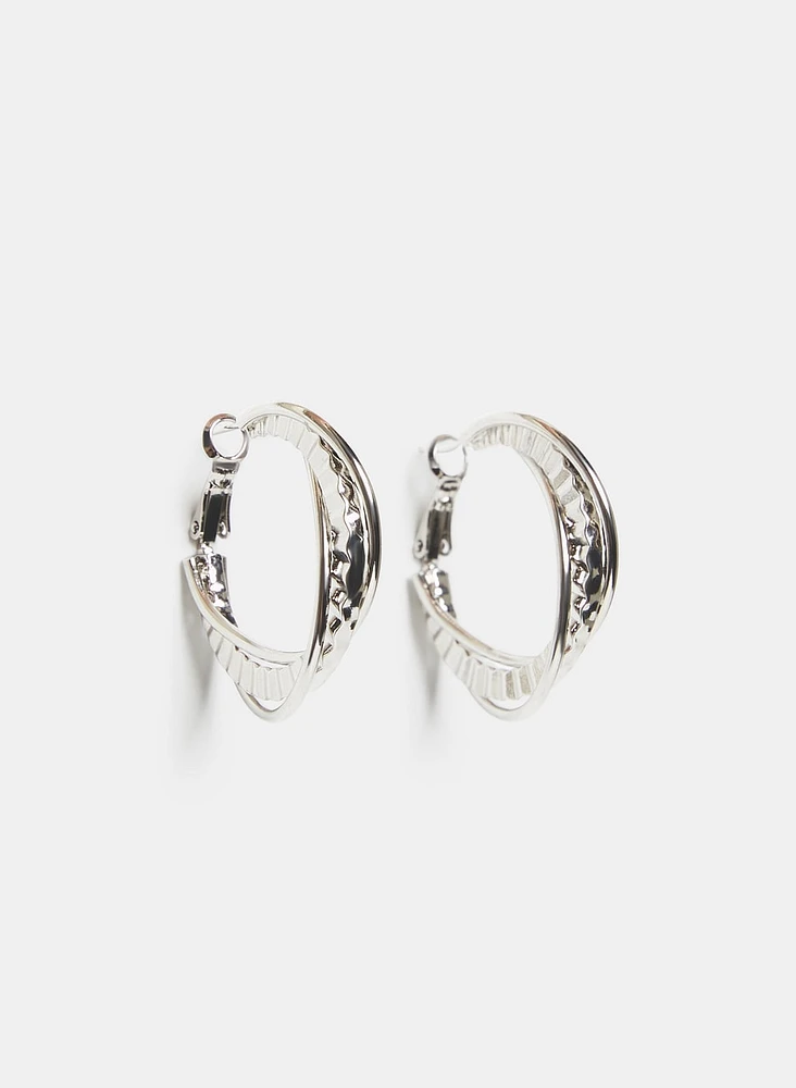 Intertwined Hoop Earrings