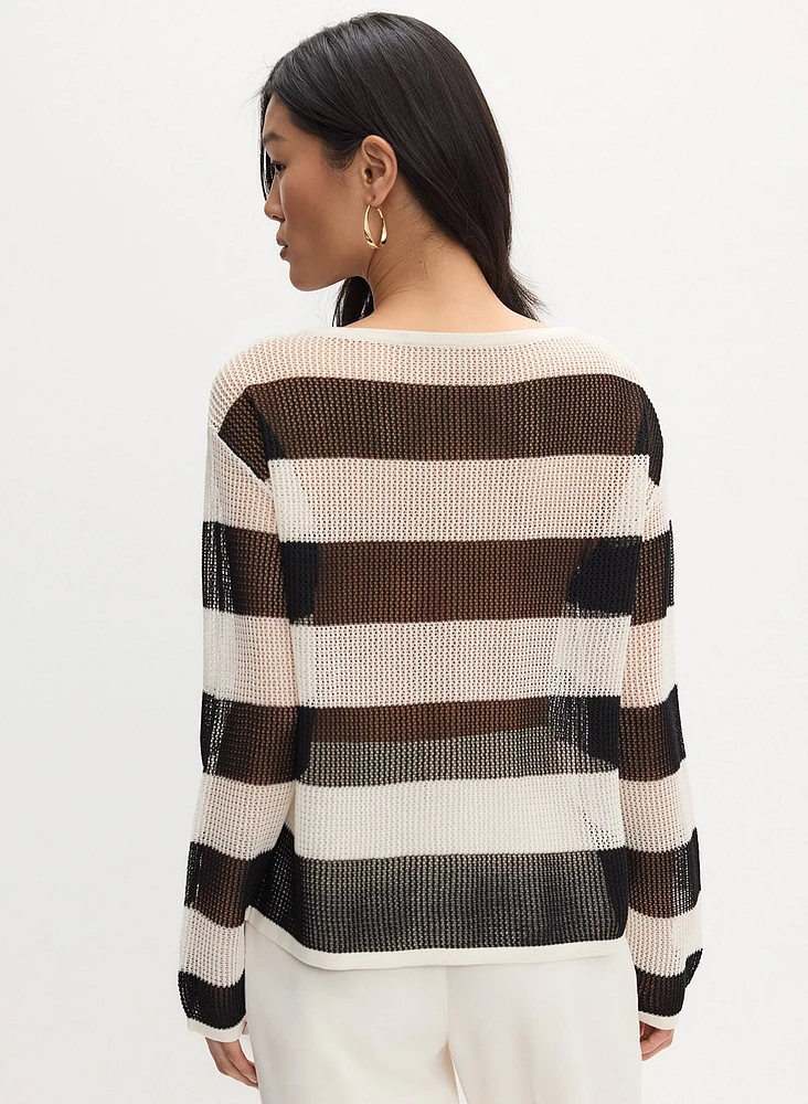 Joseph Ribkoff - Stripe Knit Sweater