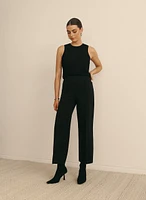 Wide Leg Culotte Pants