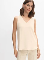 Blouse en crêpe à encolure V
