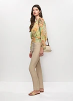 Pantalon à jambe étroite enfiler