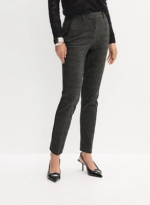 Pantalon Giselle à jambe étroite carreaux